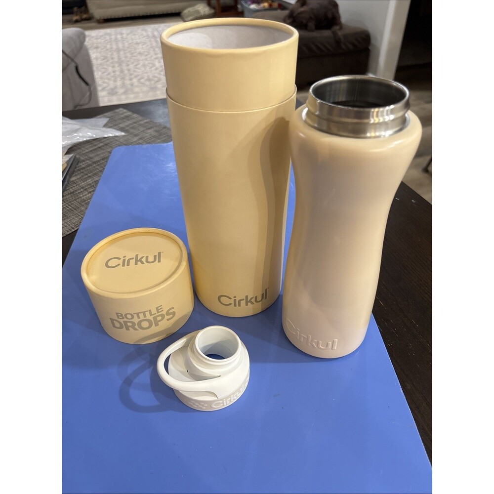 Cirkul 22 OZ Cream Bottle Drop & Lid - 2018 Opened. Limited Edition Special Set